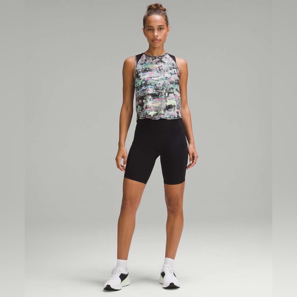 lululemon athletica Tops - Lululemon Sculpt Cropped Tank Top in Paint Drift Multi Size 6